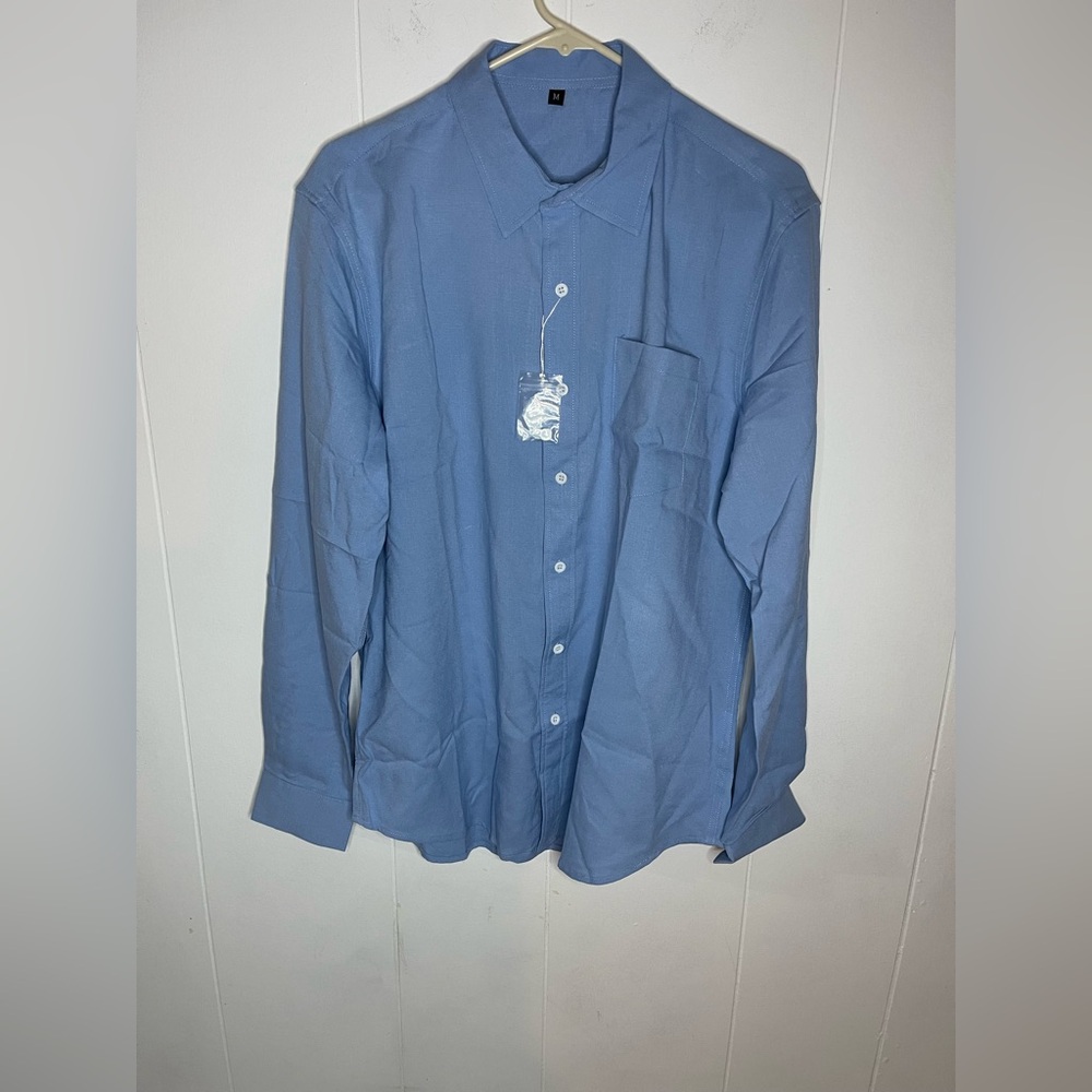 Evelom Long Sleeve Button Down Shirt Size Medium